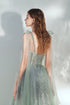 Lovey Green Tulle Short Prom Dress with Sequins, A-Line Homecoming Dress Formal Dress