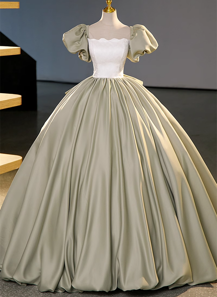 Elegant Long Party green Dress main image 0