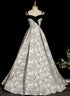 Beautiful Satin Sweetheart Off Shoulder Prom Dress, A-line Satin Evening Dress