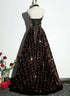 A-line Sequins Stylish A-Line Prom Dress, Shiny Strapless Evening Dress