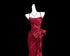 Wine Red Mermaid Straps Long Party Dress, Wine Red Satin Prom Dress Evening Dress