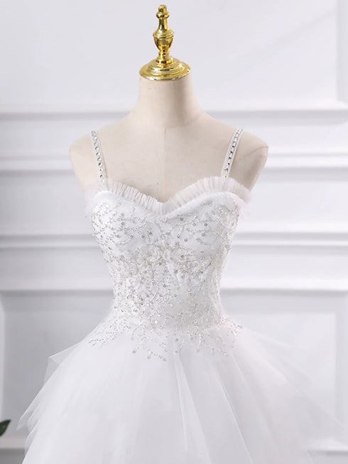 Lovely Tulle with Lace Applique Straps Short Party Dress, Tulle Sweetheart Homecoming Dress