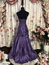 Elegant Purple Sweetheart Sleeveless FloorLength Taffeta Prom Dresses, Purple Long Formal Dress