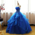 Lovely Royal Blue Tulle Prom Dress, Blue Sweet 16 Dress