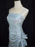 Light Blue Spaghetti Straps High Low Party Dress, Chci Light Blue Layers Evening Dress