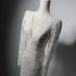 Ivory Lace Mermaid Long Sleeves Formal Dress, Lace Wedding Party Dress
