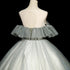 Green Tulle Off Shoulder Ball Gown Beaded Sweet 16 Dress, Green Tulle Formal Dress