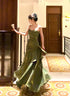 Chic Green Straps Sweetheart Long Formal Dress, Green Prom Dress Evening Dress