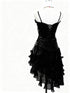 A-line Cute Organza Beaded Layers Straps Homecoming Dress, Sweetheart Short Formal Dress