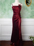 Lovely Straps Simple Long Party Dress, Chic Style Floor Length Evening Dress