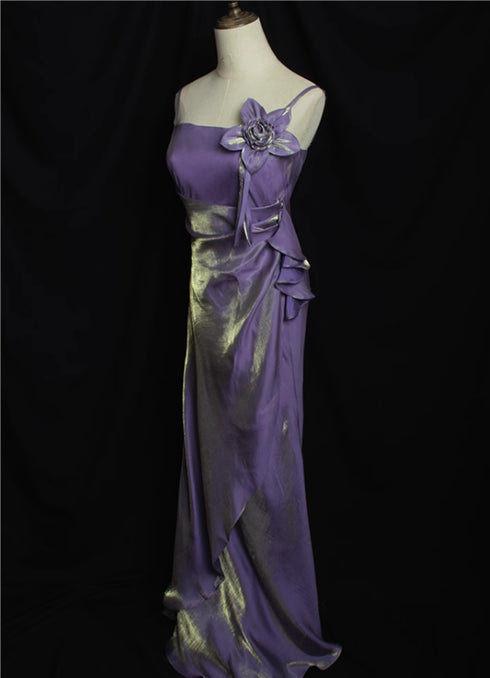 Lovely Straps Simple Long Party Dress, Chic Style Floor Length Evening Dress