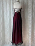 Charming Black and Red Gothic Strps Backless Prom Dress, Black and Red Long Party Dress