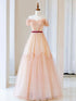 Lovely Tulle A-line Sweetheart Evening Dress Party Dress, A-line Long Prom Dress