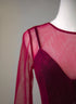 A-line Wine Red Velvet and Tulle Long Party Dress, Wine Red Evening Dress Prom Dress