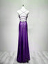 Purple Spandex Straps Formal Dress, Purple Evening Dress Prom Dress