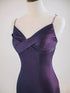 Purple Soft Satin Mermaid Straps V-neckline Evening Dress, Purple Satin Prom Dress