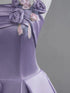 Lovely Purple A-Line Satin Simple Party Dress Prom Dress, Purple Satin Evening Dress