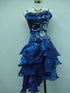 A-line Cute Organza Beaded Layers Straps Homecoming Dress, Sweetheart Short Formal Dress