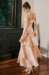 Cute Pink Sweetheart Long Prom Dress Formal Dress, Pink Straps Sweetheart Long Party Dress