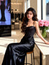 Black Mermaid Long Prom Dress Formal Dress, Black Sweetheart Formal Dress Evening Dress