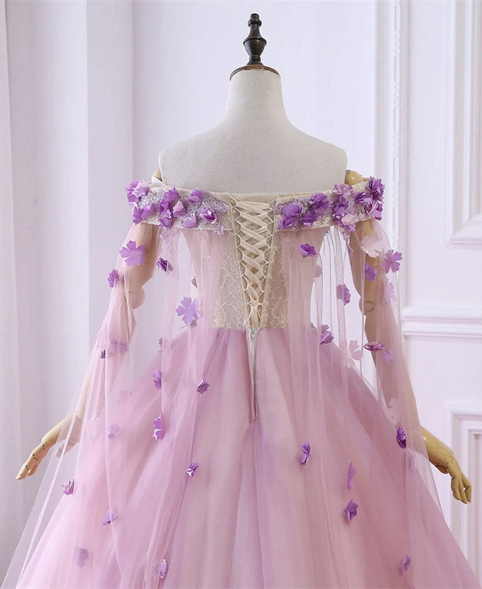 Vintage Ball Gown Strapless Tulle Ruffles Pink Sweet 16 Dresses B124