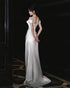 White Satin Mermaid Sweetheart Party Dress Prom Dress, White Satin Evening Dress