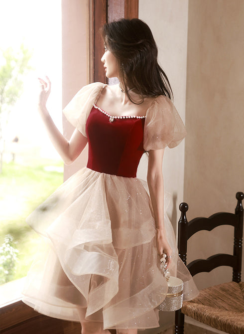 Lovely Short Sweetheart Beaded Party Dress, Cute Short Graduation Dress