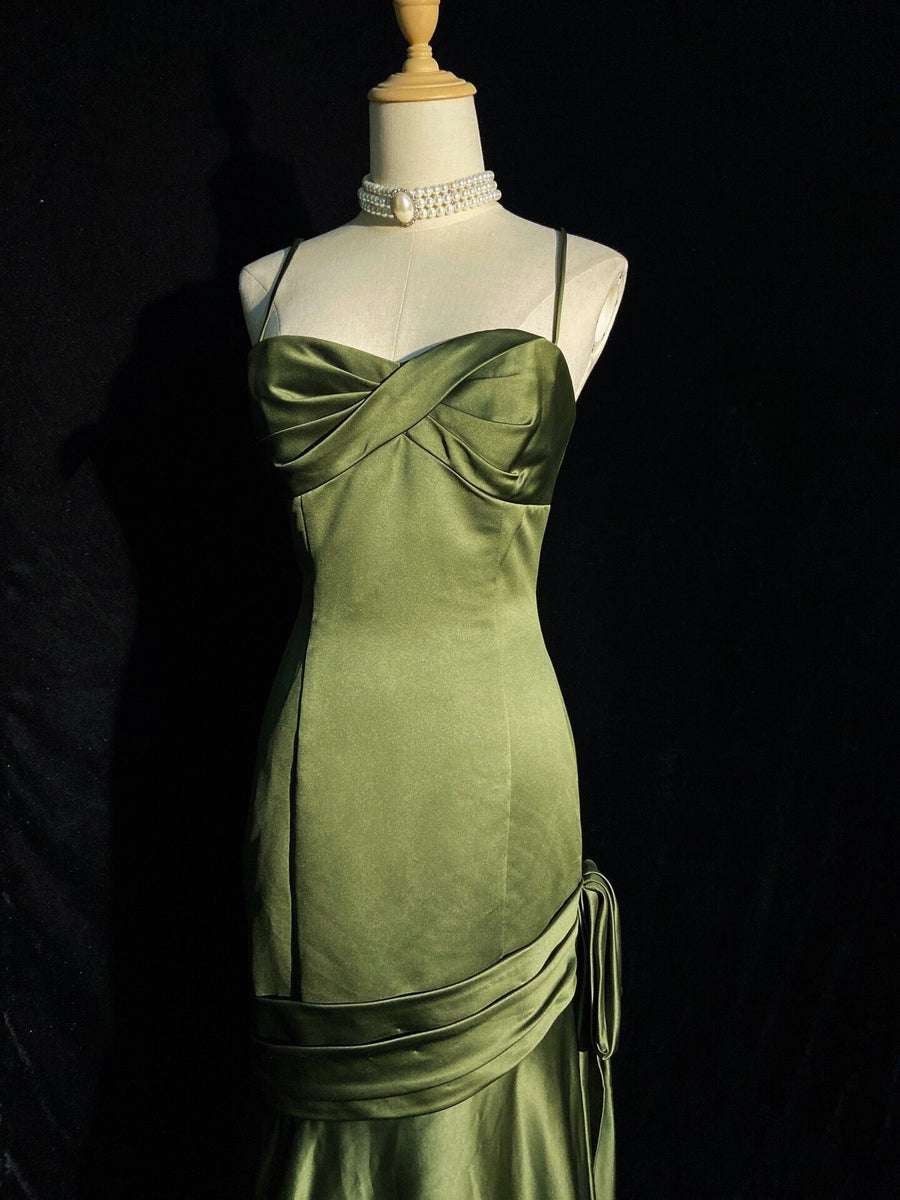 Shiny Green Halter Sweetheart Long Party Dress Prom Dresses,Evening Dress Online, WGP934 main image 1