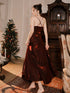 A-line Straps Satin Wine Red Long Party Dress with Sleeves, Wine Red Formal Dress