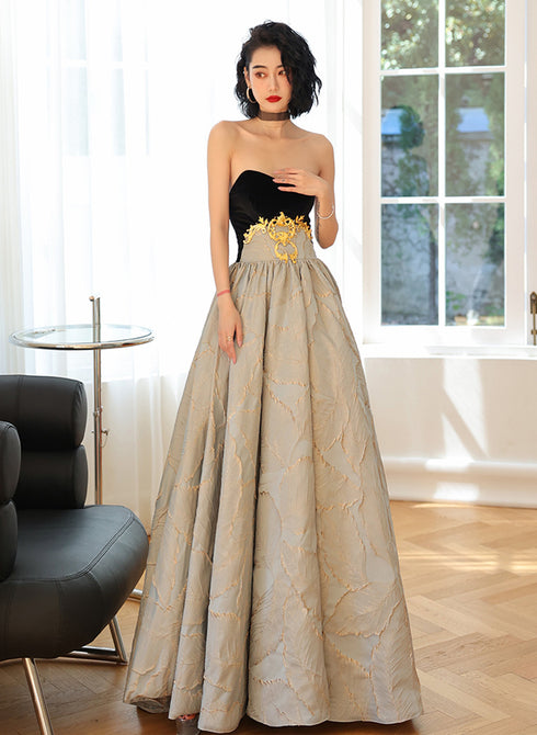 A-line Sweetheart Floral Satin Long Party Dress, A-line Beautiful Long Prom Dress