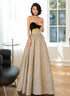 A-line Sweetheart Floral Satin Long Party Dress, A-line Beautiful Long Prom Dress