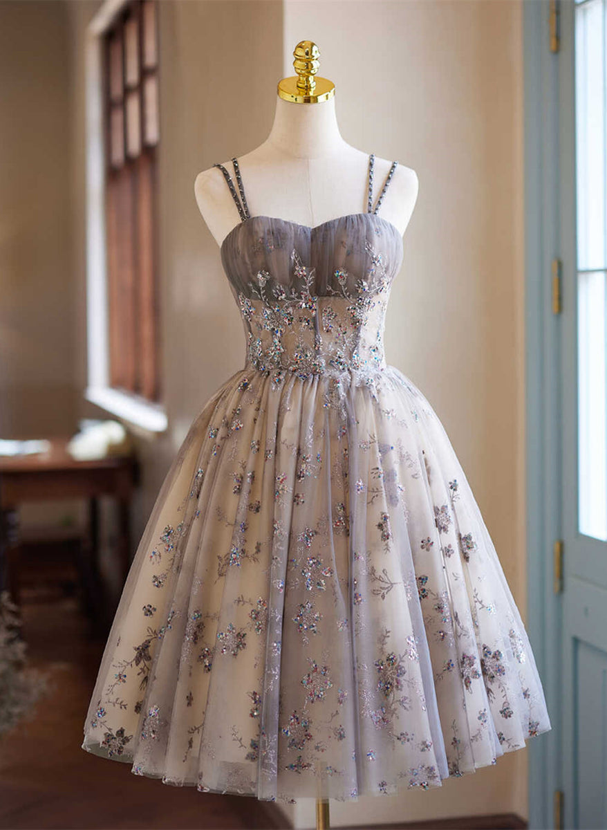 Cute Light Pink Lace Appliques Beaded Short Birthday Dress Sweetheart Neck A Line Homecoming Dress Y8955