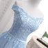 Beautiful Light Blue Party Dress, Charming Blue Bridesmaid Dress , Party Dress