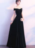 Charming Black Long Bridesmaid Dress, Elegant Formal Gown, Prom Dress