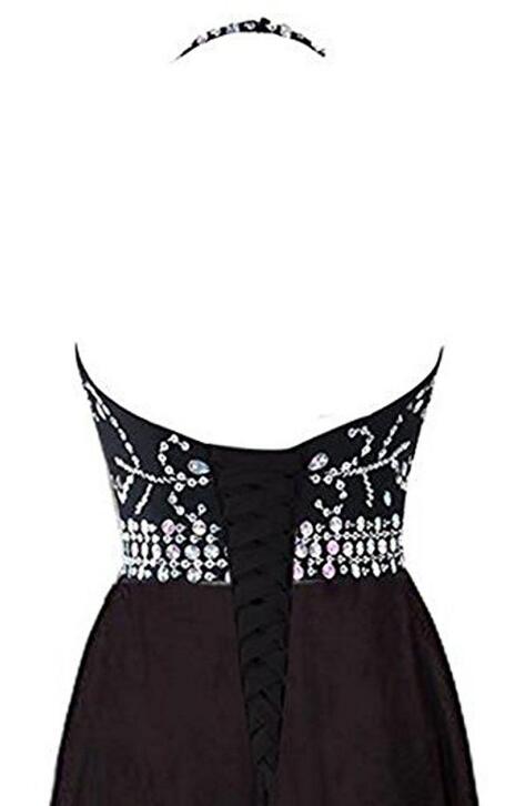 Beautiful Gradient Beaded A-line Party Gown, Long Junior Prom Dress