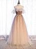 Beautiful Gradient Tulle with Straps Sweetheart Party Dress, A-line Tulle Evening Dresses Prom Dress