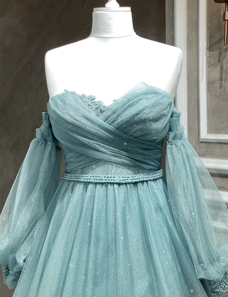 Black A-line Velvet Short Sleeves Party Dress, Black Velvet Sweetheart Prom Dress main image 1