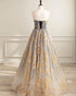 Beautiful A-line Gradient Tulle Long Party Dress, Floor Length Prom Dress