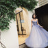 Glam Light Purple Tulle Beaded Sweetheart Long Party Dress, A-line Tulle Formal Dresses