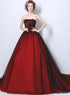 Black and Red Gorgeous Scoop Ball Gown Sweet 16 Dresses, Party Dress 2022