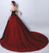 Black and Red Gorgeous Scoop Ball Gown Sweet 16 Dresses, Party Dress 2022