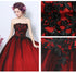 Black and Red Gorgeous Scoop Ball Gown Sweet 16 Dresses, Party Dress 2022