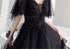 Charming Black Prom Dress V Neck Long Formal Dresses, Black Layers Long Evening Dresses