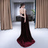 Charming Burgundy Velvet Deep V-neckline Floor Length Party Dress, A-line Prom Dress Evening Dresses