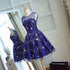 Blue Short Beautiful Homecoming Dress Tulle SleevelessProm Dress, Blue Party Dress