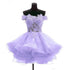 Lavender Off Shoulder Lace Sweetheart Homecoming Dresses, Light Purple Party Dress