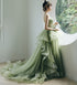 Mint Green Tulle Sweet 16 Long Formal Dress, Green Sweetheart Evening Party Dresses