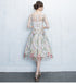 Fashionable Floral Elegant Knee Length Round Neckline Party Dress, Cute Party Dress