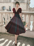 Wine Red Velvet Homecoming Dress Prom Dresses, Velvet Bridesmaid Dresses