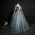 Charming Tulle with Green Long Party Dress, Sweet 16 Gown